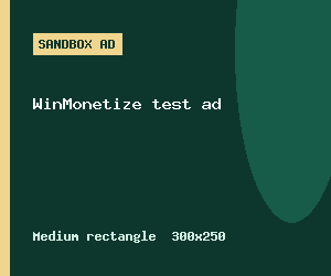 Medium rectangle sandbox ad preview